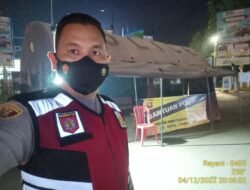 Polsek SU 1 Laksanakan Giat Kamtibmas di Bundaran Tugu Pelepah