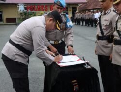 Polres Binjai Laksanakan Sertijab dan Pisah Sambut Wakapolres, Kabagops, dan Kabagren