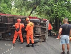 Truk Terguling di Tanjakan, 3 Selamat 1 Orang Dinyatakan Meninggal Dunia