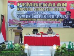 Beri Pembekalan Kepada Siswa Diktukba Polri Gel-II T.A. 2022, Kapolda Sumut : Jaga Nama Baik Institusi Polri