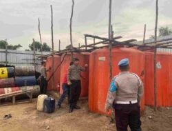 Sat Reskrim Polres Ogan Ilir Razia Diduga Lokasi Penimbunan BBM Ilegal