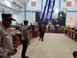 Wakapolsek Indralaya Pantau Langsung Pengamanan Jelang Natal di Gereja KHBP Efrata Lorok