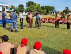 Lanud Hang Nadim Terima Kunjungan Edukasi Gerakan Pramuka Pangkalan SMPN 28 Batam