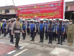 Polrestabes Medan Gelar Pasukan Operasi Lilin Untuk Pengamanan Natal dan Tahun Baru 2023