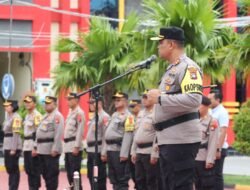 Kapolres Karimun Berikan Arahan Sebelum Melaksanakan Pengamanan Nataru