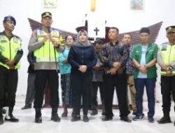 Kapolres Madina Bersama Wakil Bupati Madina dan Sekda Kab. Madina Cek Pelaksanaan Ibadah Malam Natal