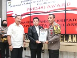 Kapolresta Barelang Terima Penghargaan Presisi Award oleh LEMKAPI