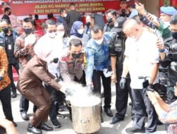 Tutup Akhir Tahun, Sat Resnarkoba Polresta Barelang Musnahkan BB Narkotika Dalam Jumlah Besar