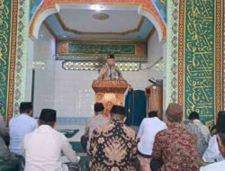 Jumat Curhat Kapolres Ogan Ilir Bersama Kapolsek Pemulutan Di Masjid Daarul Mutaqin Desa Pemulutan