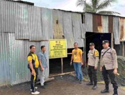 Polsek Pemulutan Polres Ogan Ilir Kegiatan Pemasangan Banner