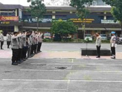 Kabaglog Polrestabes Medan Tekankan Kepada Anggota Hindari Narkoba