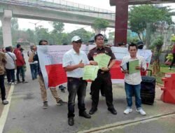 Kapolsekta SU 1 Polres Palembang Melaksanakan Giat Pengamana Unras dari BIDIK