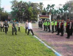 Polresta Deli Serdang Bersama TNI dan Pemkab Deli Serdang Laksanakan Apel Gelar Pasukan Penanganan Premanisme Dan Geng Motor