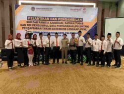Kapolsek SU I  Palembang Menghadiri Kegiatan Pendaftaran Sismatis Lengkap dari BPN
