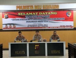 Evaluasi Mutu Sarana Dan Prasarana Polri, Puslitbang Polri Laksanakan Kunjungan Penelitian Ke Mapolresta Deli Serdang