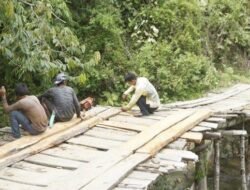 Jembatan Penghubung Papagaran dan Patikalain di Perbaiki Kembali