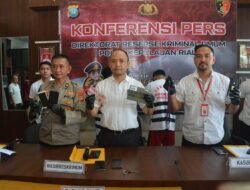 POLDA KEPRI BERHASIL AMANKAN PELAKU SINDIKAT PENCURIAN SEPEDA MOTOR DI KOTA BATAM