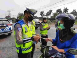 Sat Lantas Polres Ogan Ilir Melaksanakan Kegiatan Ops Keselamatan Musi 2023