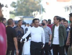Kapolda Sumut Dengar Arahan Presiden RI Saat Tinjau Pembangunan Kota Medan