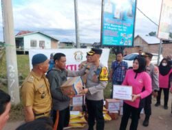 Polres Ogan Ilir Bersama Polsek Pemulutan Melaksanakan Giat Bansos