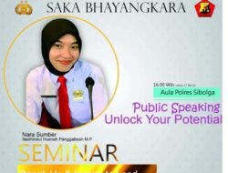 Tingkatkan Kemampuan Siswa Berbicara di Depan Umum, Bhayangkara Polres Sibolga Lakukan Ini