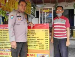 Bhabinkantibmas Polsek SU 1 Palembang Sambangi Pelaku Usaha di wilkumnya
