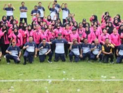 Rayakan Hut Kemala Bhayangkari ke 43 Polres Madina gelar Olahraga Bersama