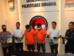 Kedapatan Edarkan Narkoba, Kakak Beradik di Tangkap Polrestabes Surabaya