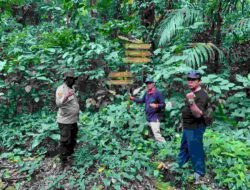 Sambangi Cagar Alam Sibolangit, Bhabinkamtibmas Polsek Pancur Batu Larang Pembakaran Hutan