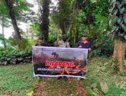 Sambangi Cagar Alam Sibolangit, Bhabinkamtibmas Polsek Pancur Batu Larang Pembakaran Hutan