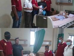 Ketua Pewarta Jenguk Anak Wartawan Sakit DBD di RS Madani dan Santuni Istri Almarhum Iswandi Nasution