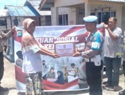 Polres Bintan Berikan Puluhan Paket Sembako Bahan Pokok Penting (Bapokting) Kepada Masyarakat Kurang Mampu