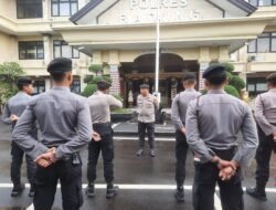 Kabag Ops Polres Badung Pimpin Apel Kesiapan Pengamanan Aksi Unras Aliansi Mahasiswa Papua Komite Kota Bali