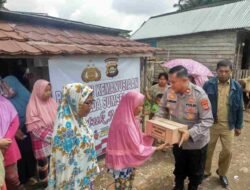Polda Sumsel Melalui Polrestabes Palembang Polsek SU 1 Salurkan Bansos