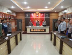 Jelang Libur Lebaran, Polres Karimun Gelar Lat Pra Ops Ketupat 2023