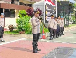 Jelang Pemilu Serentak, Wakapolrestabes Medan Pimpin Apel Pelatihan Kesiapan Unjukrasa