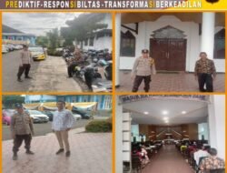 Berikan Rasa Aman Ibadah Kebaktian Minggu, Personel Polresta Bengkulu Rutin Lakukan Pengamanan di Gereja
