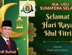 Pengurus Wilayah Ika – USU Sumsel Mengucapkan Selamat Hari Raya Idul Fitri 1444 H