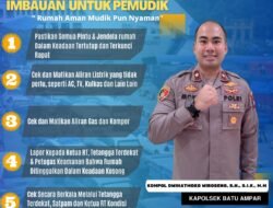Kapolsek Batu Ampar Sebar Imbauan 5 poin Bagi Pemudik