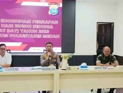 Kapolrestabes Medan Pimpin Rapat Koordinasi Pengamanan Hari Buruh