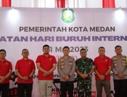 Kapolrestabes Medan Hadiri Peringatan May Day di Gelanggang Remaja