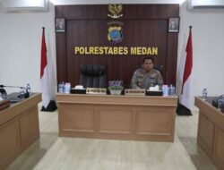Waka Polrestabes Medan Pimpin Zoom Meeting dengan Irwasum Polri