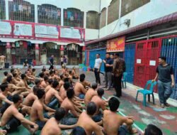 Jaga Tubuh Tetap Fit, Warga Binaan Rutan Labuhan Deli Lskukan Senam Sore