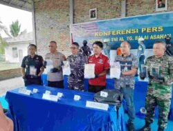 Lanal TBA Gagalkan Penyeludupan Sabu Asal Malaysia 
