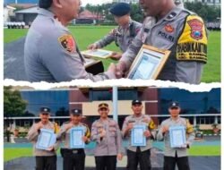 Berkat Prestasi, Bhabinkamtibmas Polsek Lakarsantri Menerima Penghargaan dari Kapolda Jatim