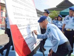 Komitmen Bersama Berantas Handphone, Pungli dan Narkoba, Jajaran Rutan Labuhan Deli Ikuti Lakukan Ini