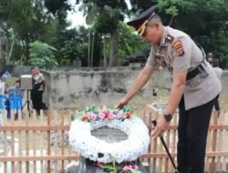Dalam Rangka HUT Bhayangkara ke 77,  Polres Madina Melaksanakan Ziarah dan Tabur Bunga
