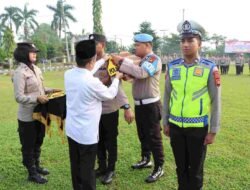 wakil bupati Ogan Ilir pimpin pelaksanaan loucing polisi RW Polres Ogan Ilir
