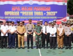 Polres Madina Melsksanakan Apel Gelar Pasukan Operasi Patuh Toba 2023