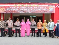 Kapolresta Barelang Pimpin Upacara Wisuda Purna Bakti Personel Polresta Barelang